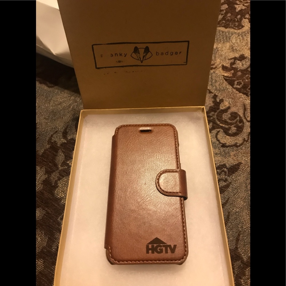 New Swanky Badger 100% Leather Cell iPhone 7 Case